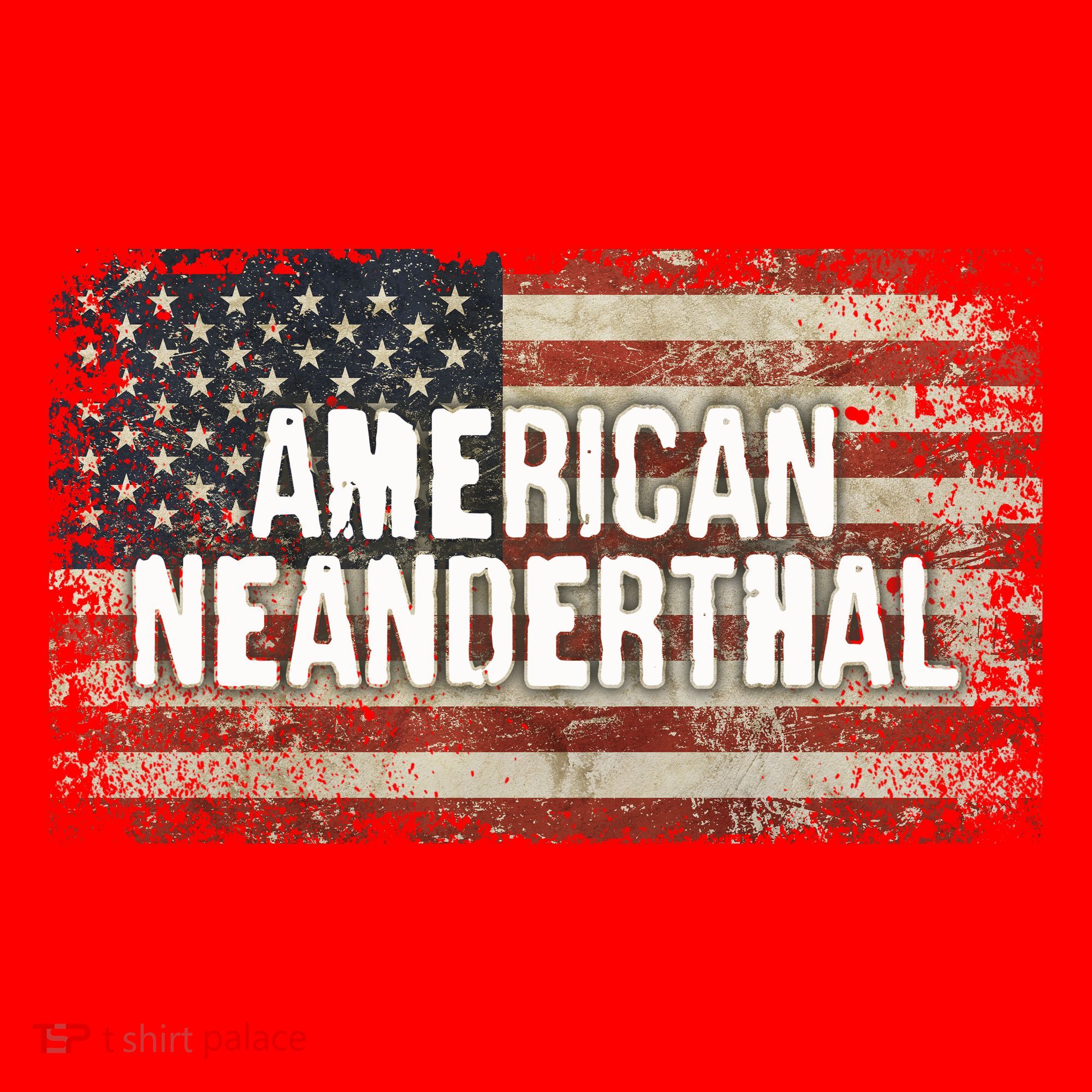 Distressed American Neanderthal Santa Hat