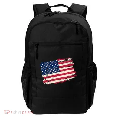 Distressed American US Flag Backpack