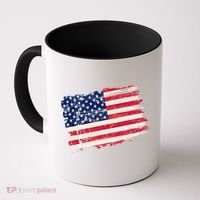 Distressed American US Flag Coffee Mug thumb 0