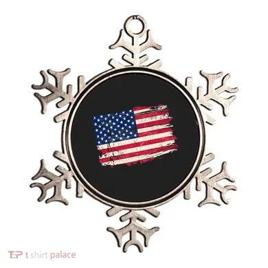 Distressed American US Flag Ornament