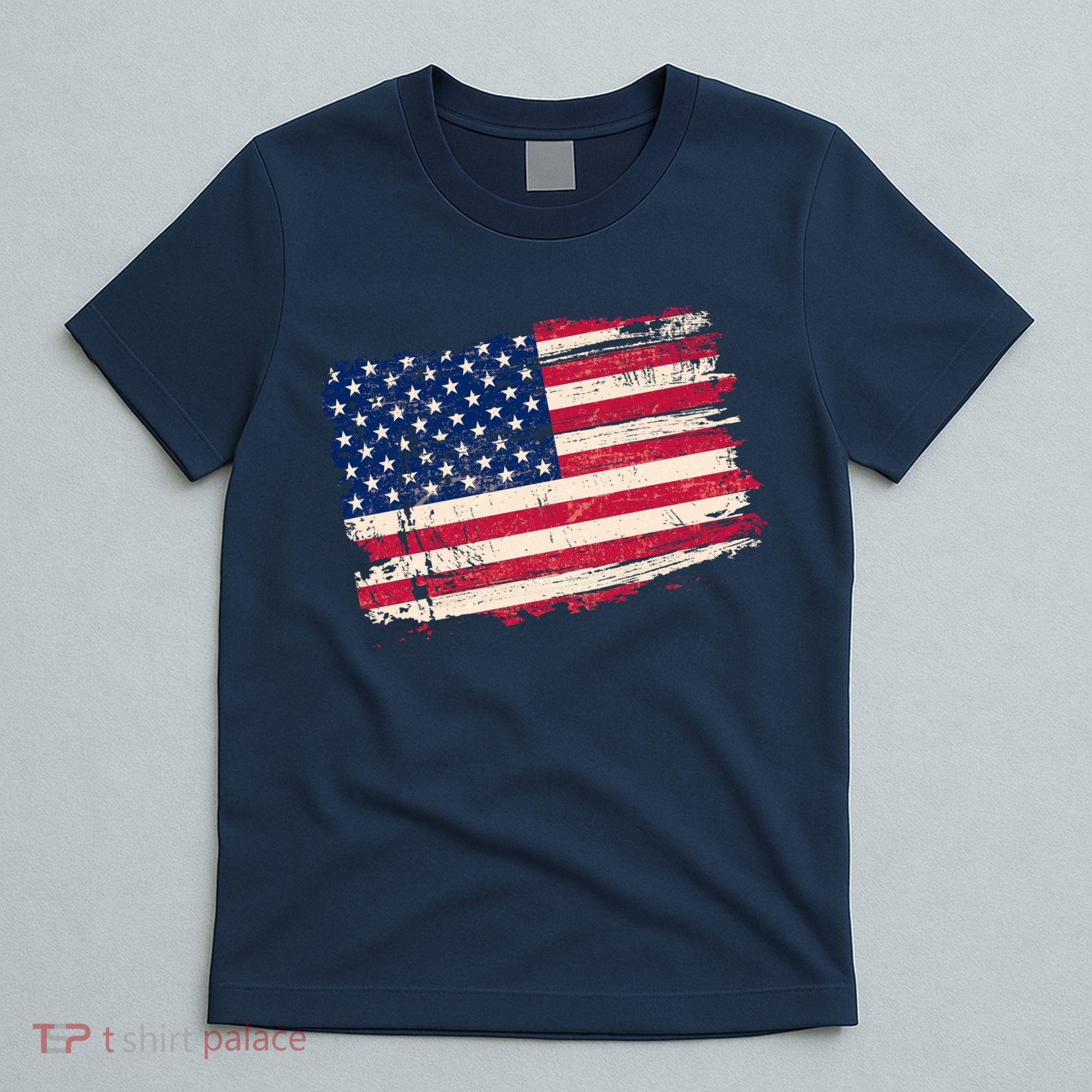 Distressed American US Flag T-Shirt