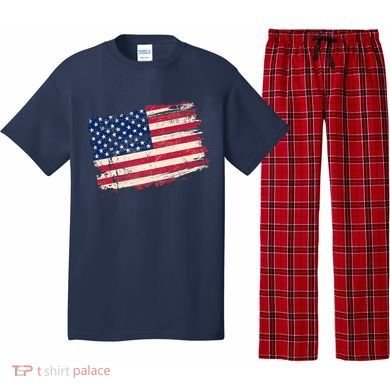 Distressed American US Flag Pajama Set