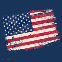 Distressed American US Flag Kids Long Sleeve Shirt thumb 2