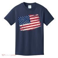 Distressed American US Flag Kids T-Shirt thumb 0