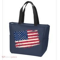 Distressed American US Flag Tote Bag thumb 3