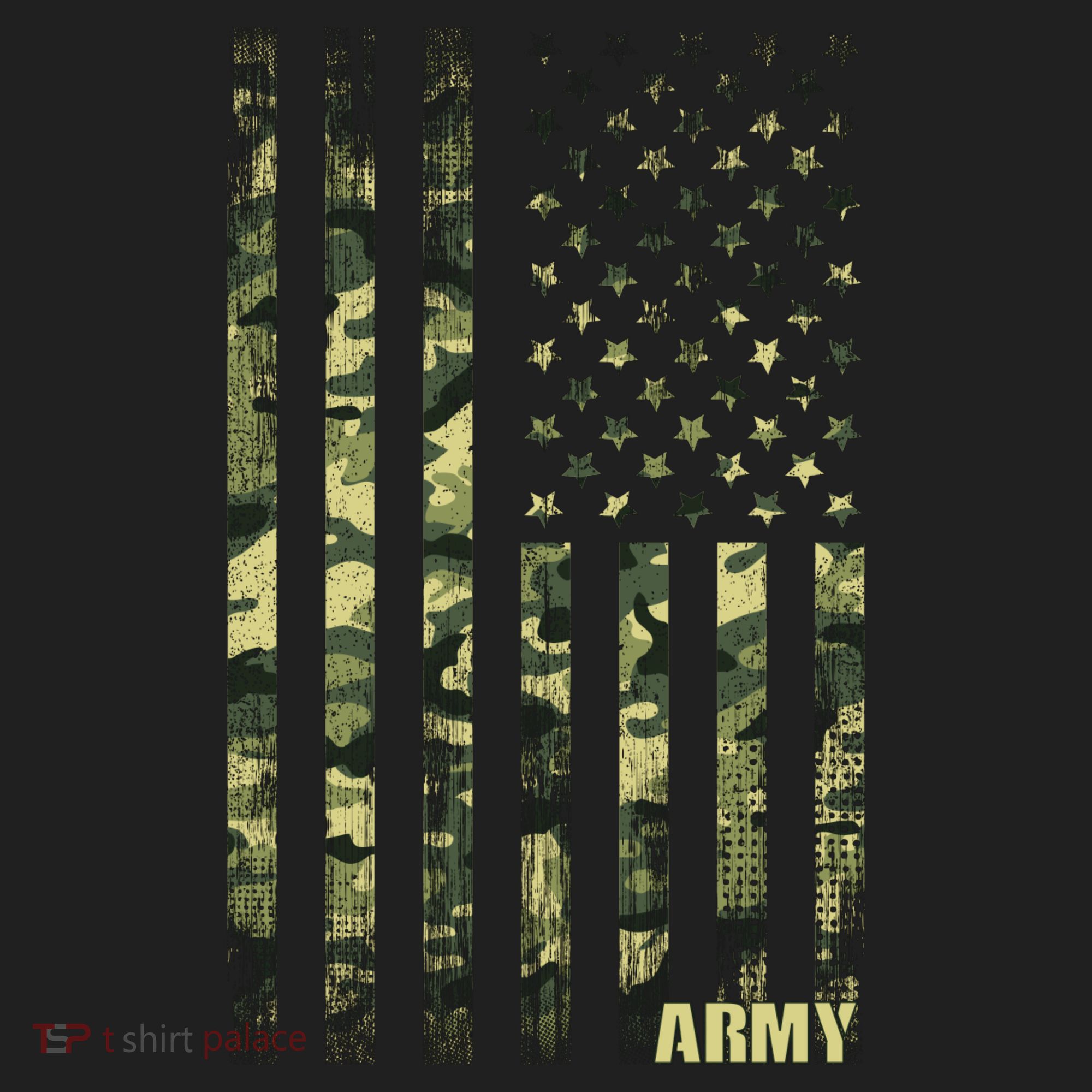 Distressed Army USA Flag Women's Sweatshirt