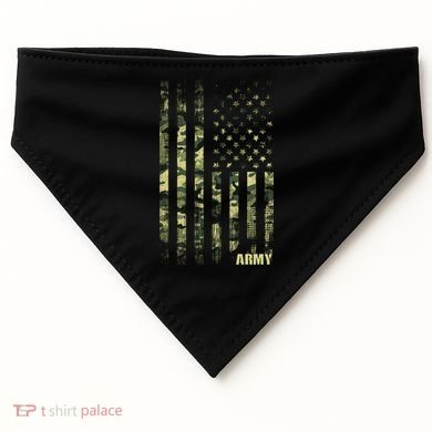 Distressed Army USA Flag USA-Made Doggie Bandana