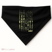 Distressed Army USA Flag USA-Made Doggie Bandana thumb 0