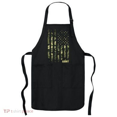 Distressed Army USA Flag Apron