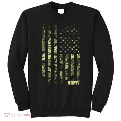 Distressed Army USA Flag Sweatshirt