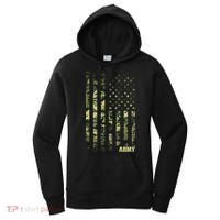 Distressed Army USA Flag Women's Hoodie thumb 0