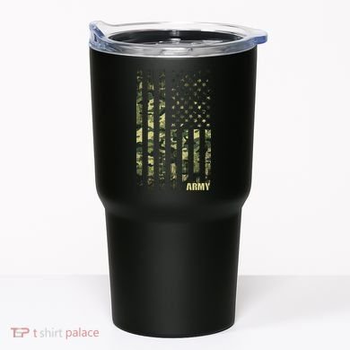 Distressed Army USA Flag Tumbler