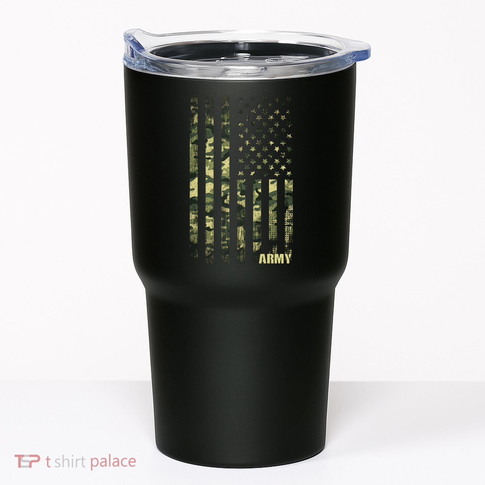 Distressed Army USA Flag Tumbler
