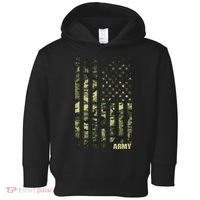 Distressed Army USA Flag Toddler Hoodie thumb 0