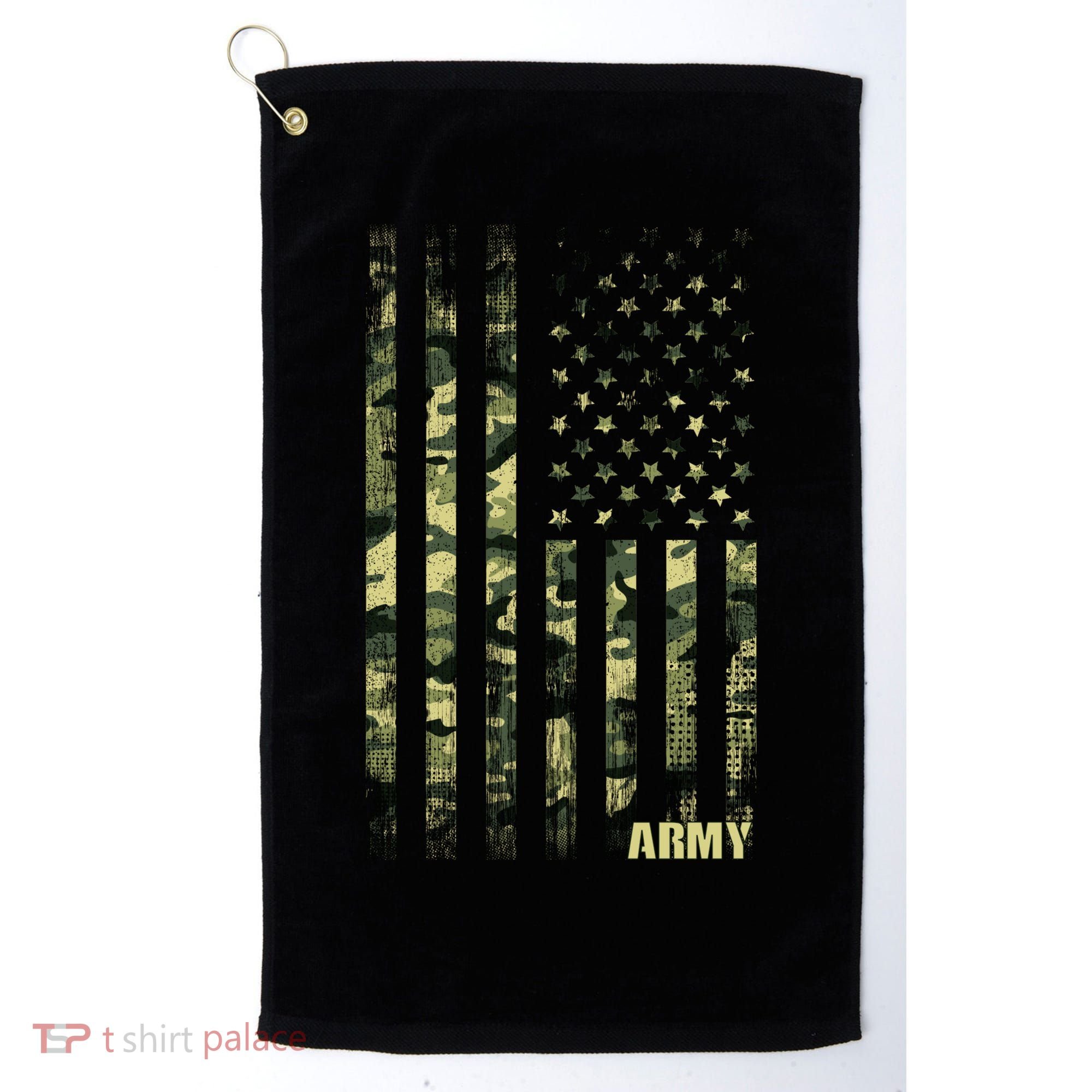 Distressed Army USA Flag Golf Towel