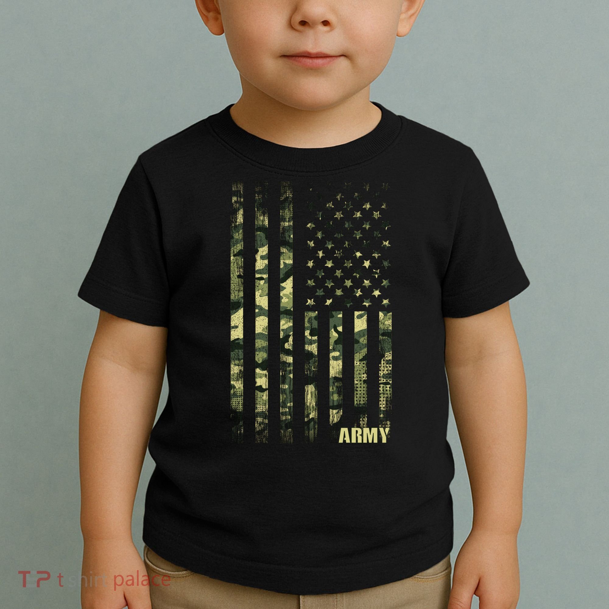 Distressed Army USA Flag Toddler T-Shirt