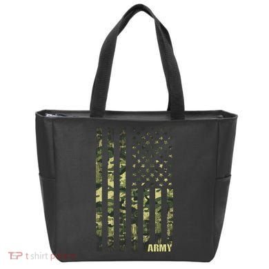 Distressed Army USA Flag Tote Bag