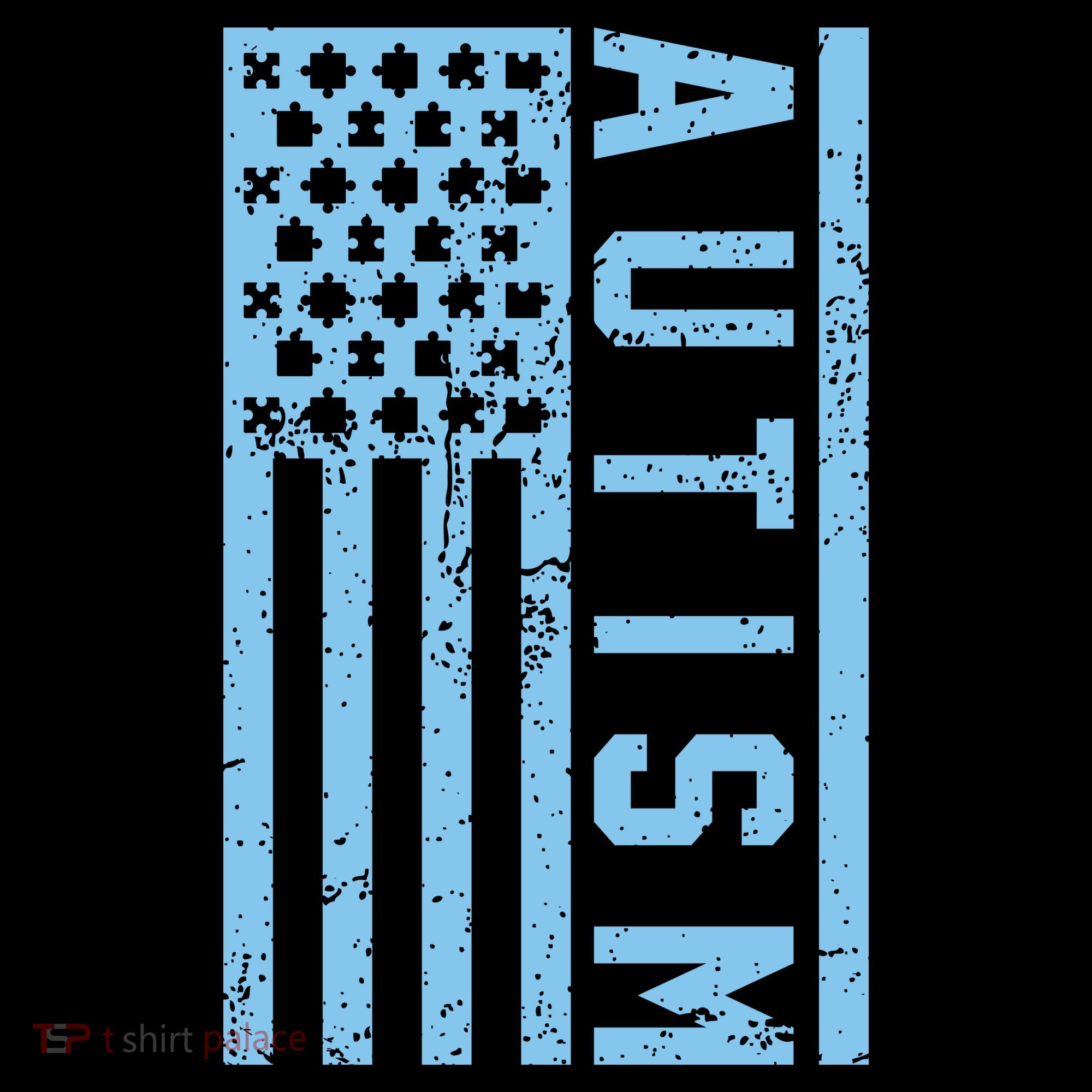 Distressed Autism Flag Backpack