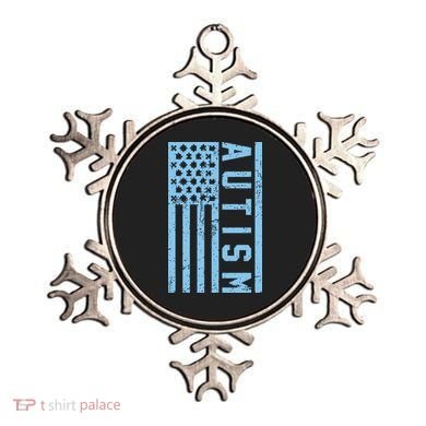 Distressed Autism Flag Ornament