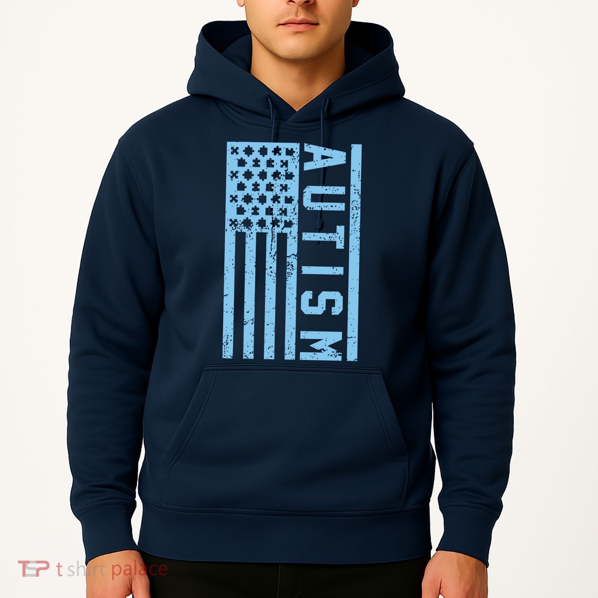 Distressed Autism Flag Hoodie