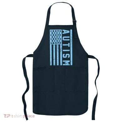 Distressed Autism Flag Apron