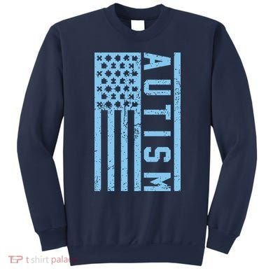 Distressed Autism Flag Sweatshirt