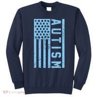 Distressed Autism Flag Sweatshirt thumb 0