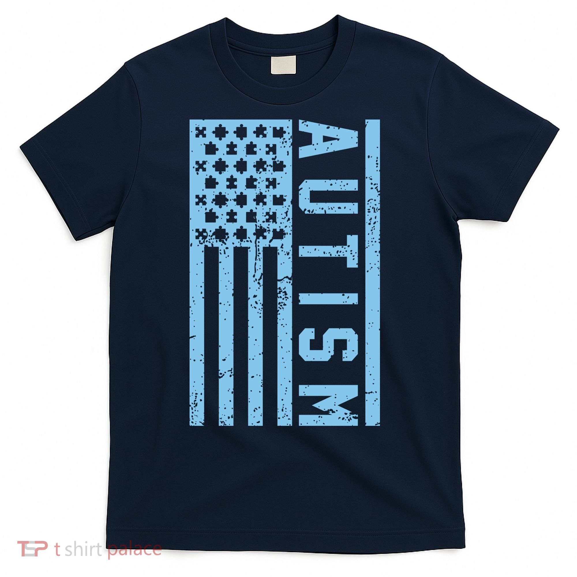 Distressed Autism Flag T-Shirt