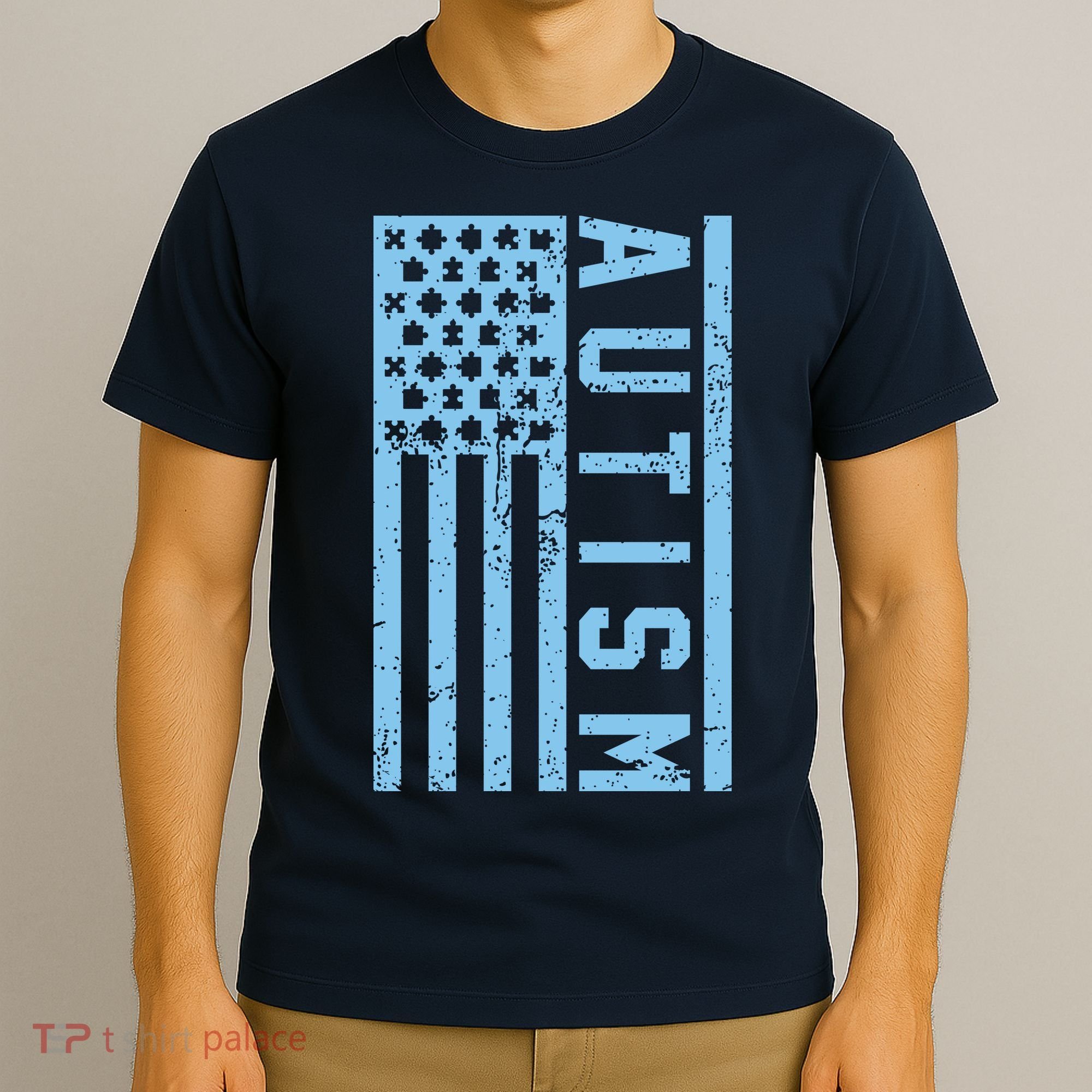 Distressed Autism Flag T-Shirt
