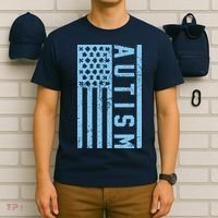 Distressed Autism Flag T-Shirt thumb 6