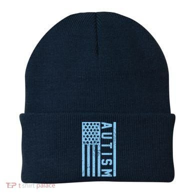 Distressed Autism Flag Beanie
