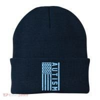 Distressed Autism Flag Beanie thumb 0