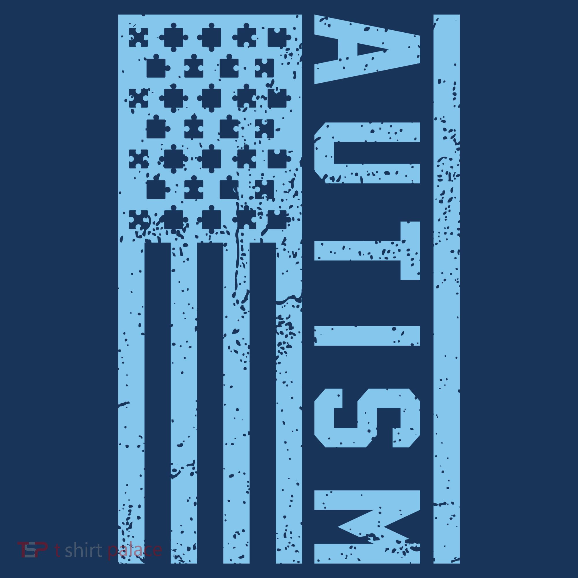 Distressed Autism Flag Women's Hoodie