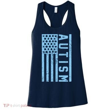Distressed Autism Flag Women's Tank Top