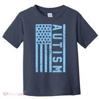 Distressed Autism Flag Toddler T-Shirt thumb 0