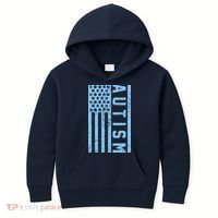 Distressed Autism Flag Kids Hoodie thumb 0