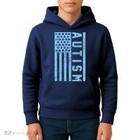 Distressed Autism Flag Kids Hoodie thumb 4