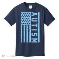 Distressed Autism Flag Kids T-Shirt thumb 0