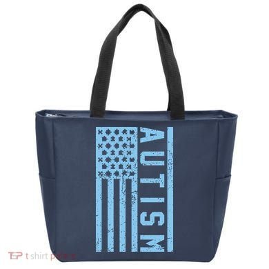 Distressed Autism Flag Tote Bag