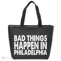 Distressed Bad Things Happen In Philadelphia Tote Bag thumb 0