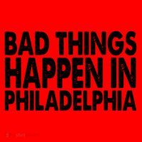 Distressed Bad Things Happen In Philadelphia Santa Hat thumb 1