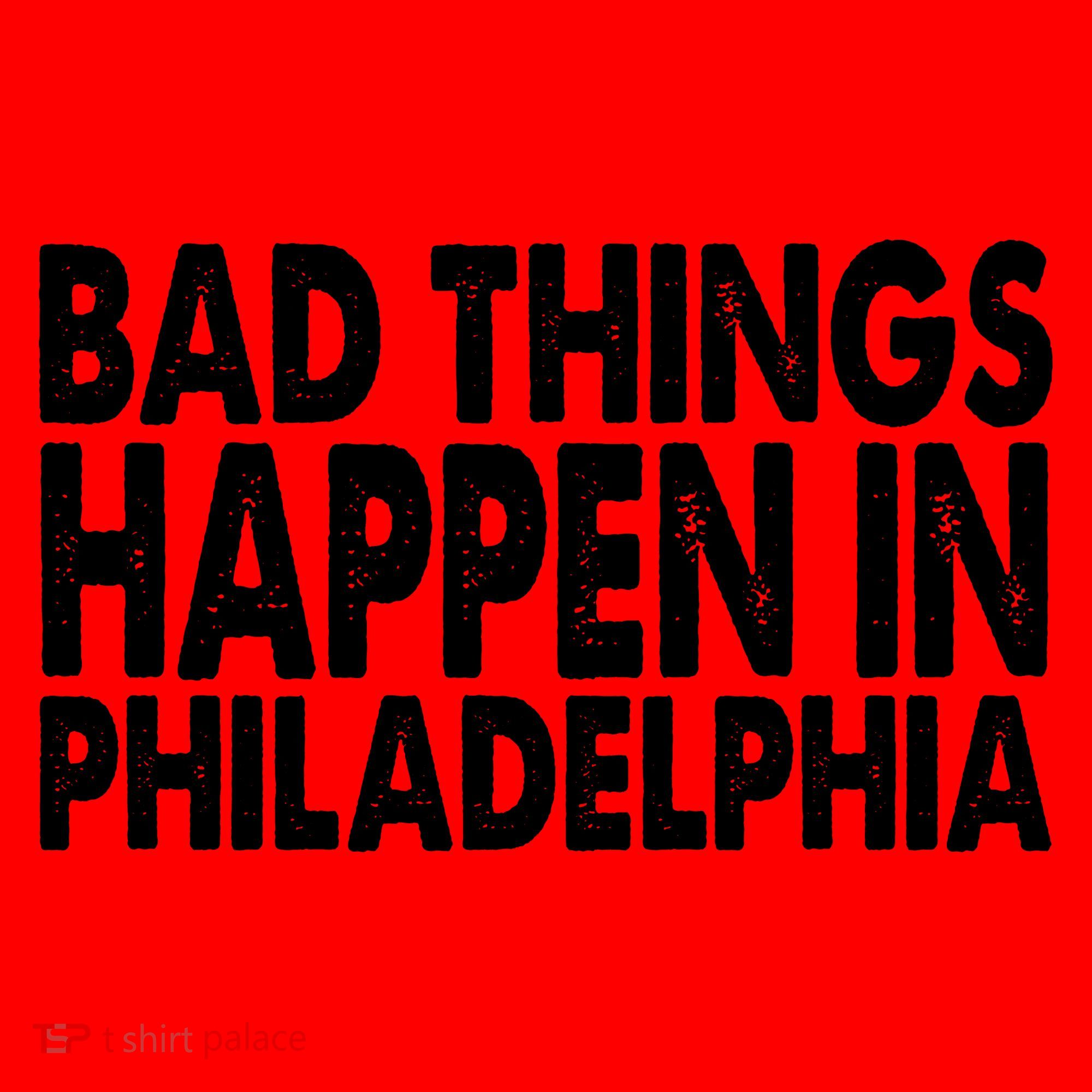Distressed Bad Things Happen In Philadelphia Santa Hat