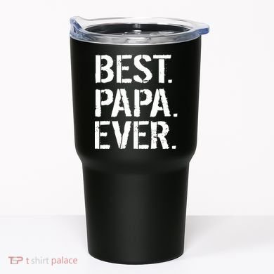 Distressed Best Papa Ever Father's Day Tumbler