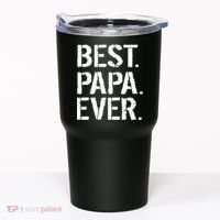 Distressed Best Papa Ever Father's Day Tumbler thumb 0