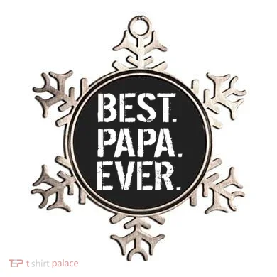 Distressed Best Papa Ever Father's Day Ornament