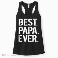 Distressed Best Papa Ever Father's Day Women's Tank Top thumb 0