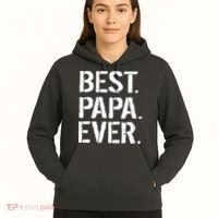 Distressed Best Papa Ever Father's Day Hoodie thumb 5