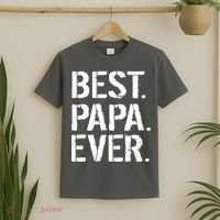 Distressed Best Papa Ever Father's Day T-Shirt thumb 2