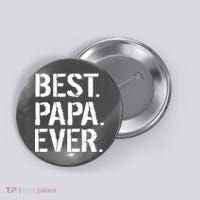 Distressed Best Papa Ever Father's Day Button thumb 0