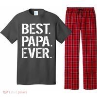 Distressed Best Papa Ever Father's Day Pajama Set thumb 0